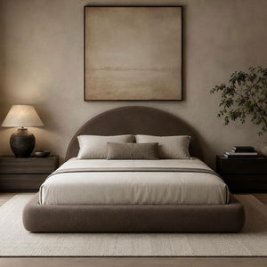 Brown Linen Parros Bed